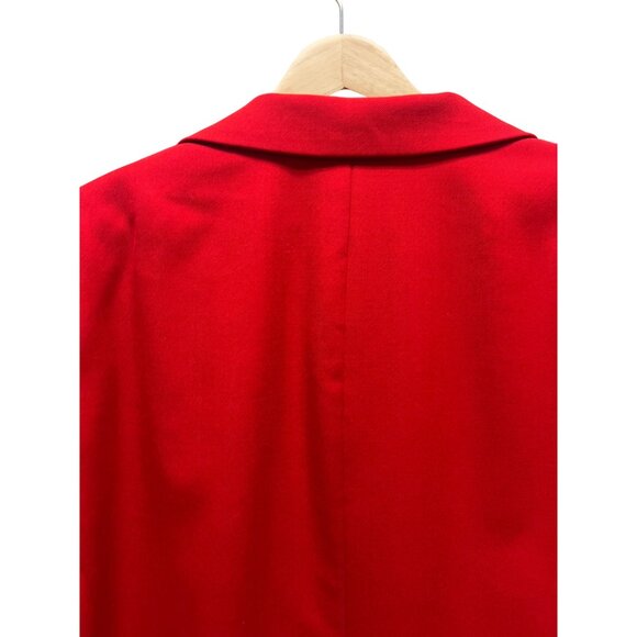 Pendleton Vintage Y2K Red Wool Oversized Blazer - Picture 6 of 8